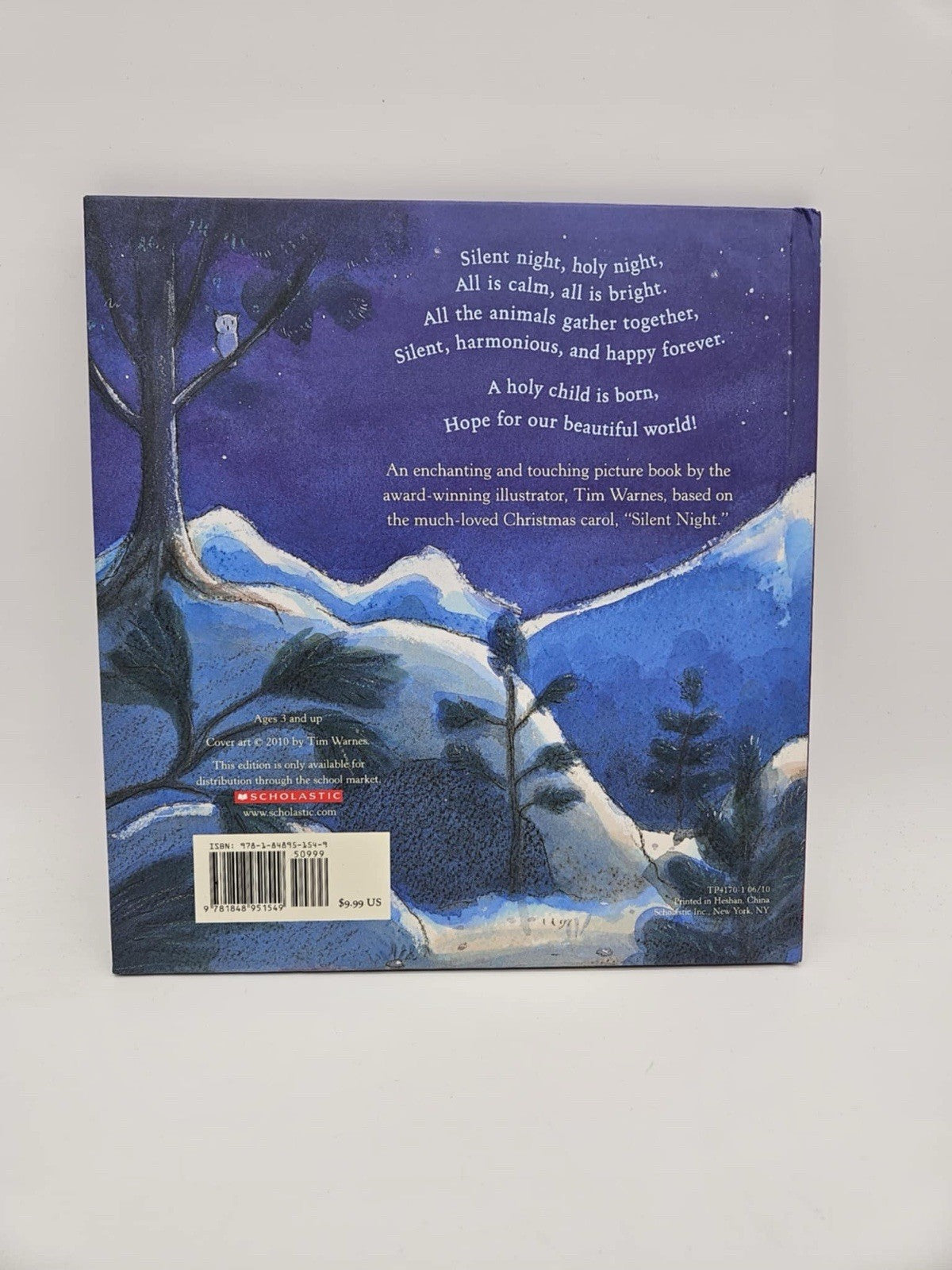 Silent Night By Juliet Groom Tim Warnes Hardcover 2010