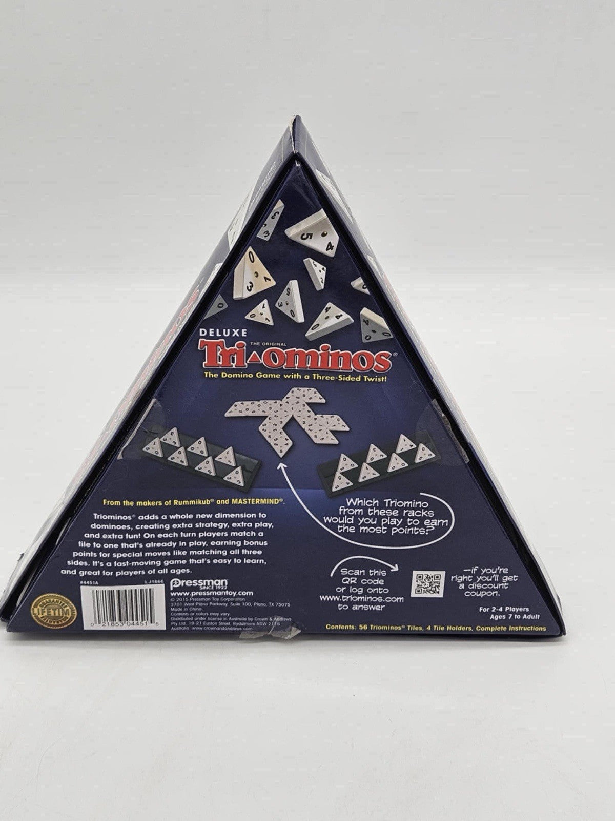 Deluxe Tri-Ominos ~ Three-Sided Dominos by Pressman Triominos