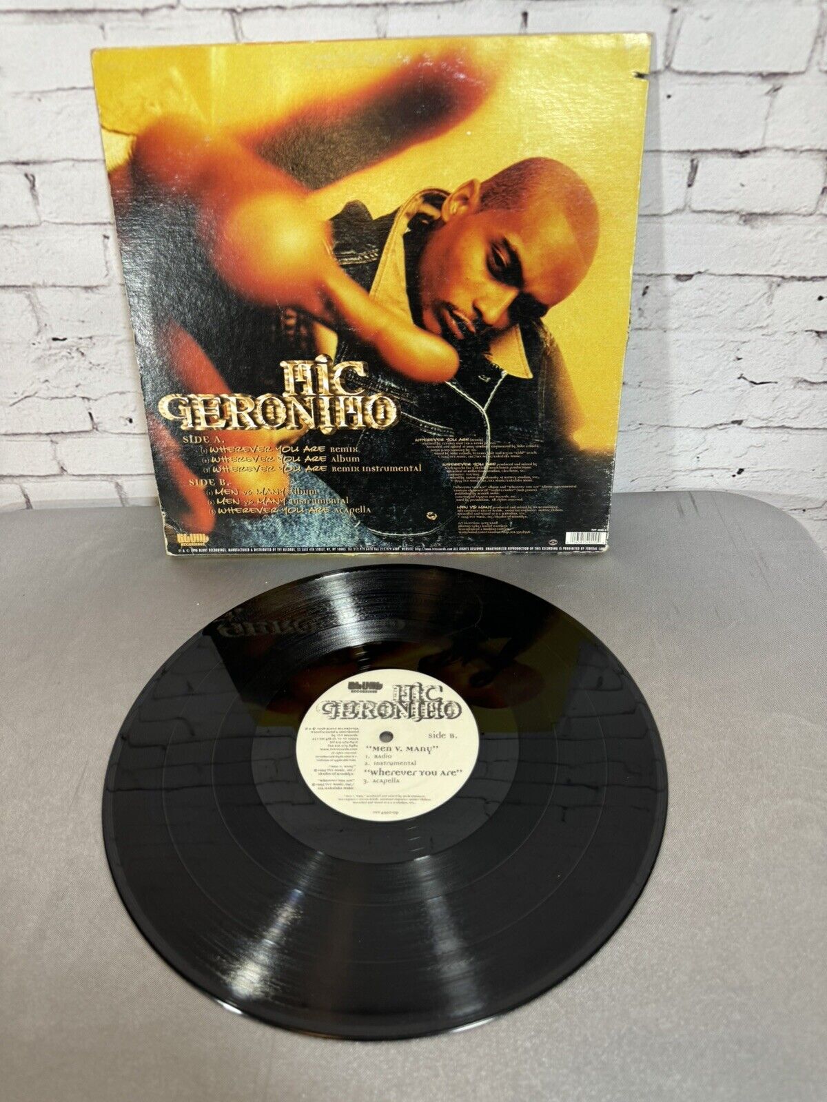 Mic Geronimo Wherever You Are 12” Vinyl Hip Hop Single 1996 Z