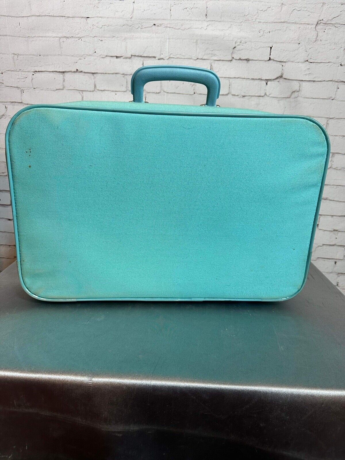 Vintage Care Bears 1986 Suitcase Luggage Blue Setting Sail For Grandma’s 16 X 10