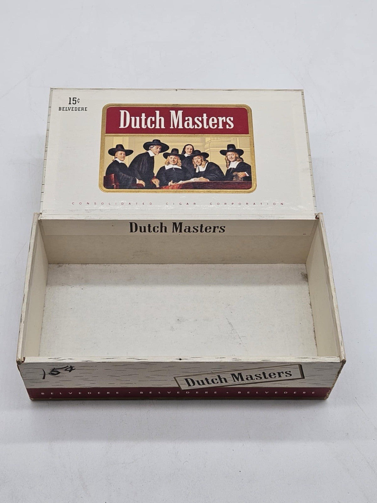 Vintage Dutch Masters Perfecto Empty Cigar Box 9" x 5" x 2-1/2"
