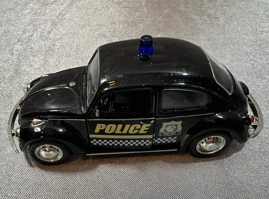 UNI Fortune Volkswagen Beetle RMZ City Black Police Car Diecast VTY 003