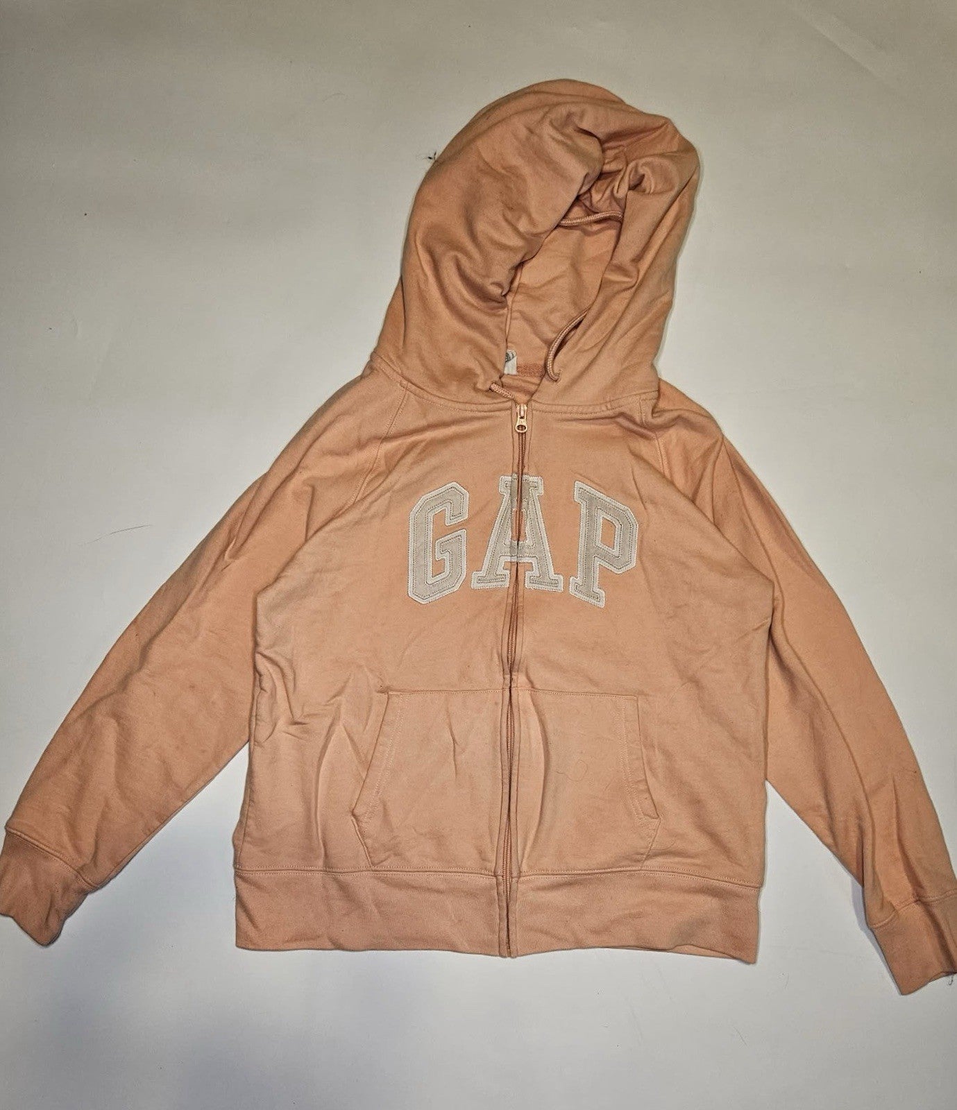 GAP Kids Peach Zip-Up Hoodie Sweatshirt Size L