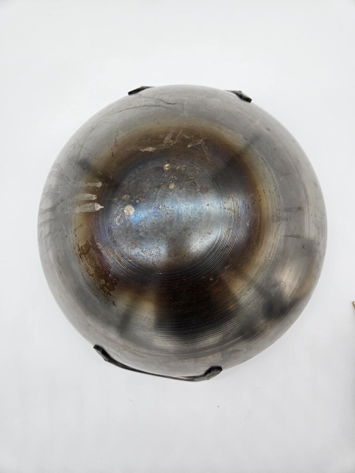 Rare Carbon Steel 14” Atlas Metal Spinning Co. Wok 3 Piece Stir Fry Cookware Set