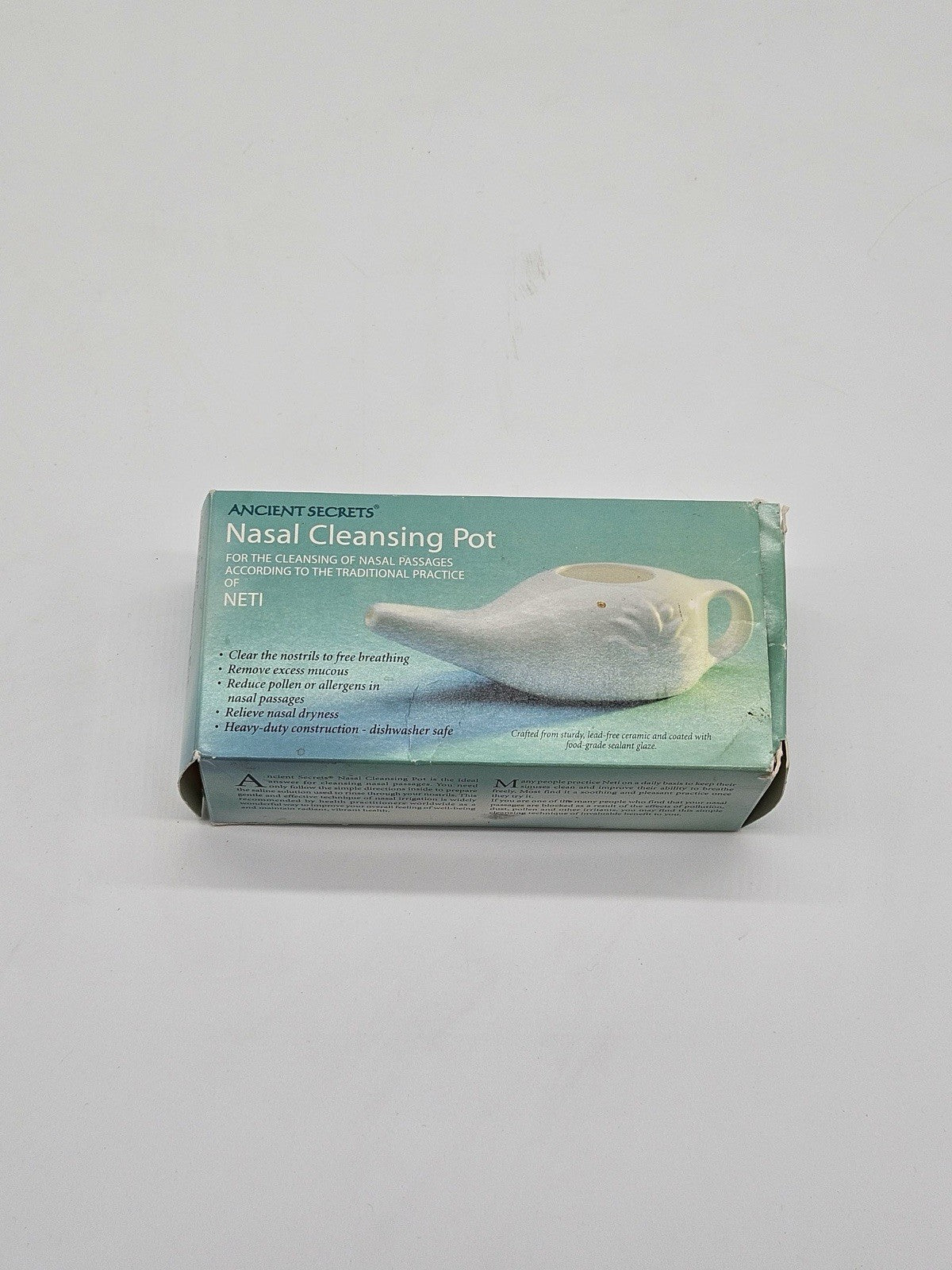 Neti Nasal Cleaning Pot Ancient Secrets Lotus
