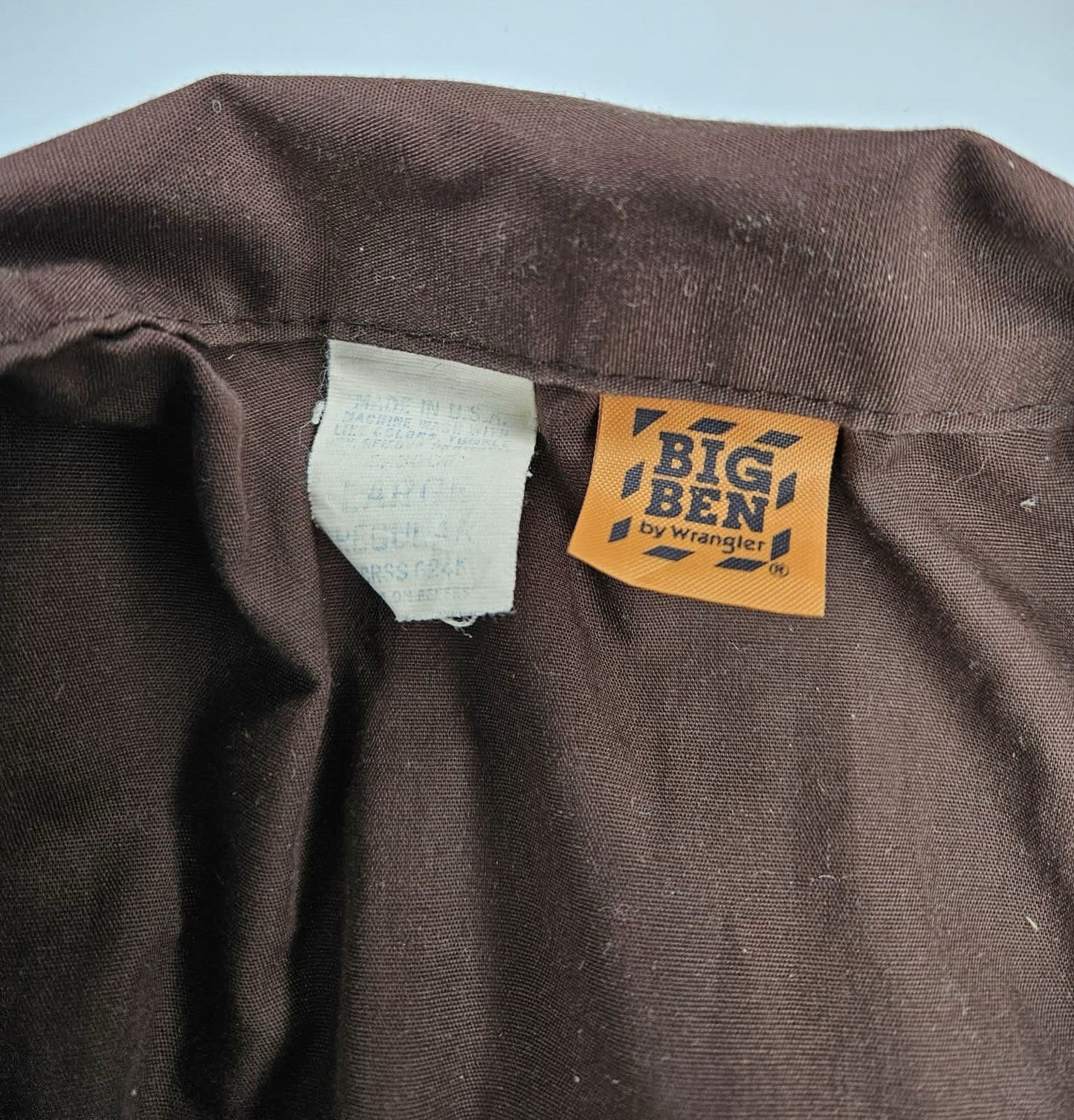 Vintage Big Ben by Wrangler Brown Work Coveralls Men’s Large USA Made