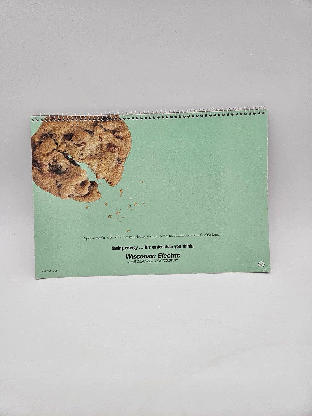 Vintage 1998 Cookie Book 70th Anniversary Edition WI Electric Co