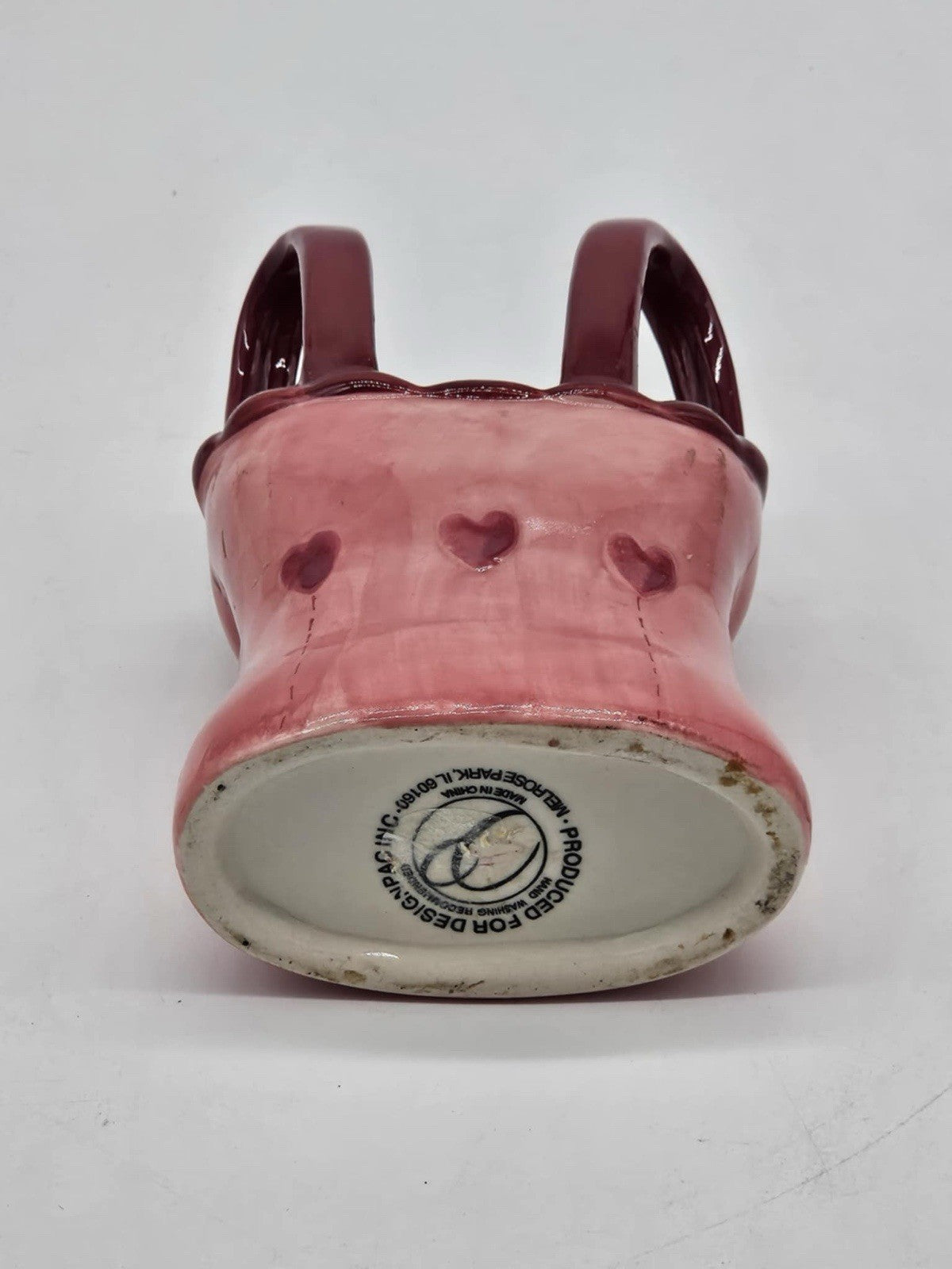 Pink Ruffled Corset Flower Pot