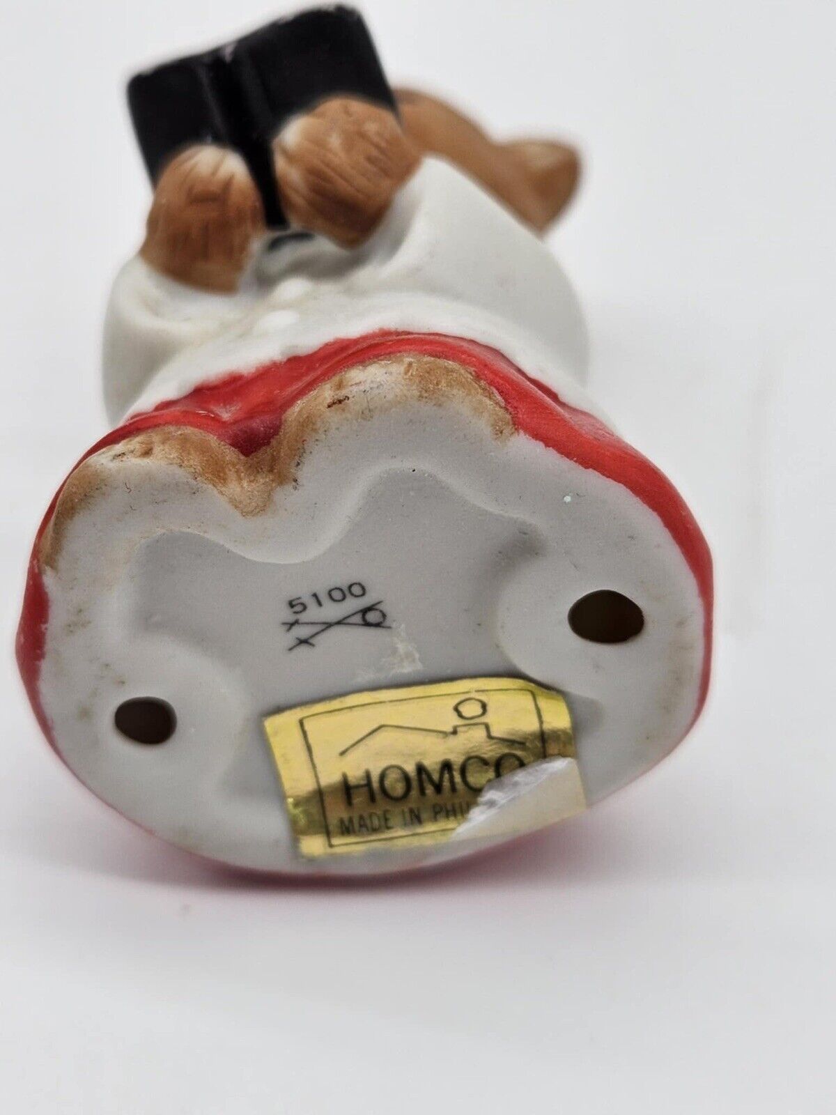 Vintage Homco Holiday Teddy Bear Choir Carolers Porcelain Set of 3 #5100