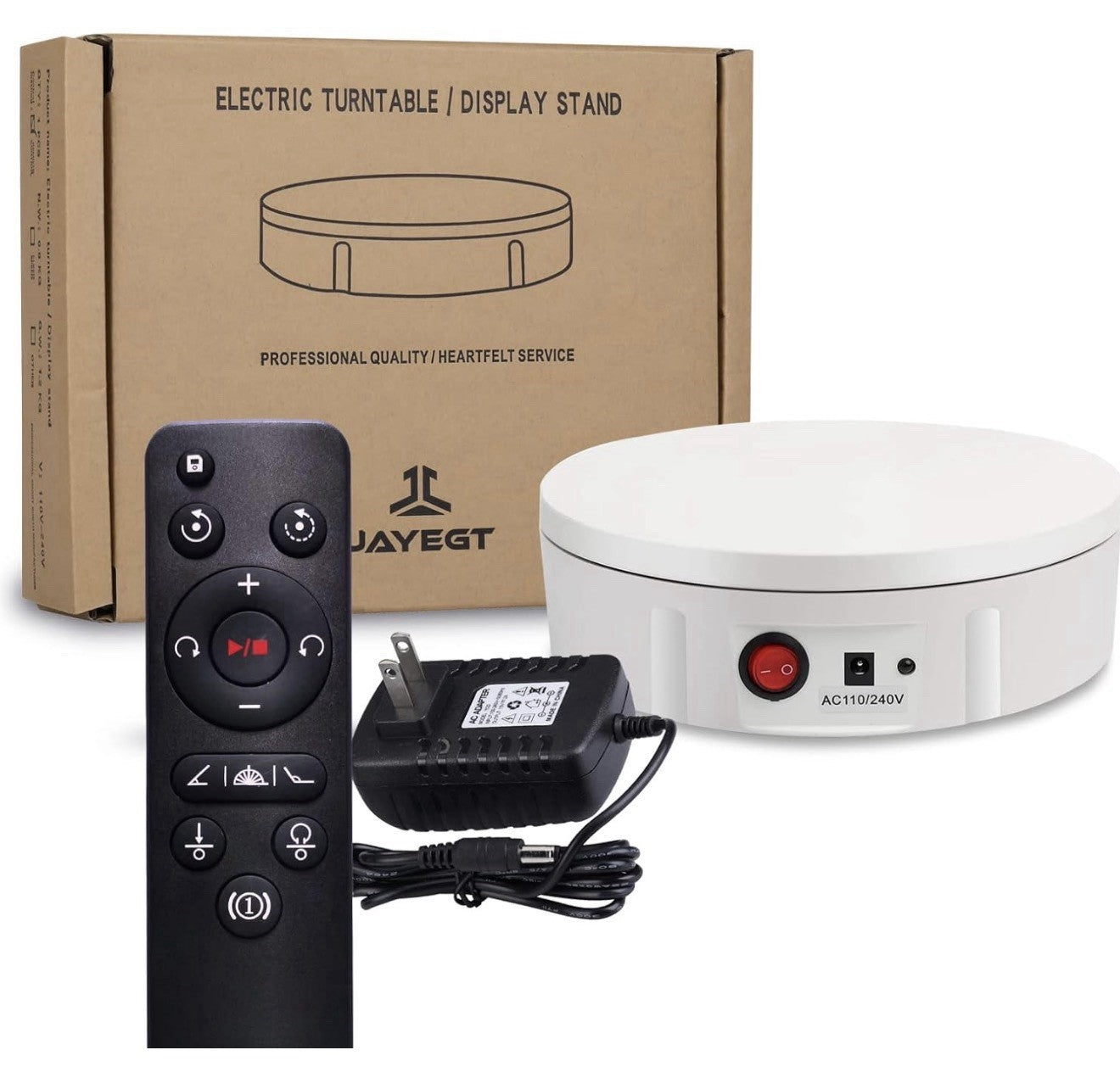 Motorized Rotating Display Stand, 350Lbs Load，360 Degree Electric Rotating Turnt