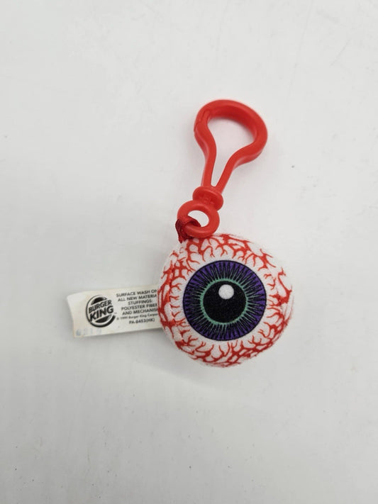Silly Slammers  #2 Red Eye Keychain Burger King 1999 Eye Ball Non Working