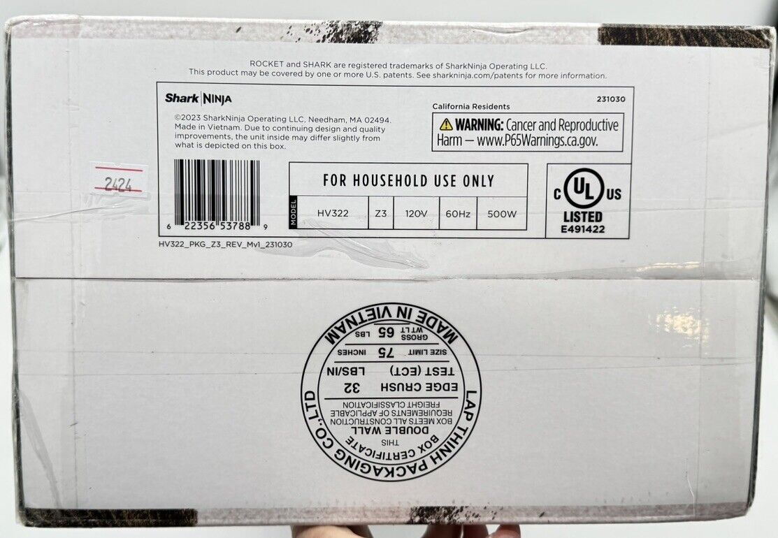 Shark ROCKET PRO Stick Vacuum w/ LED Headlights HV370 Red BRAND NEW