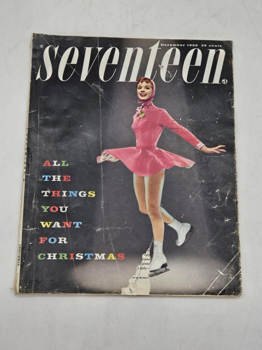 Seventeen magazine December 1956 advertisements Frank Sinatra fashion
