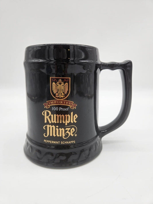 Full Size Rumple Minze Peppermint Schnapps Mug Shot Glass 50 Oz Large Excellent