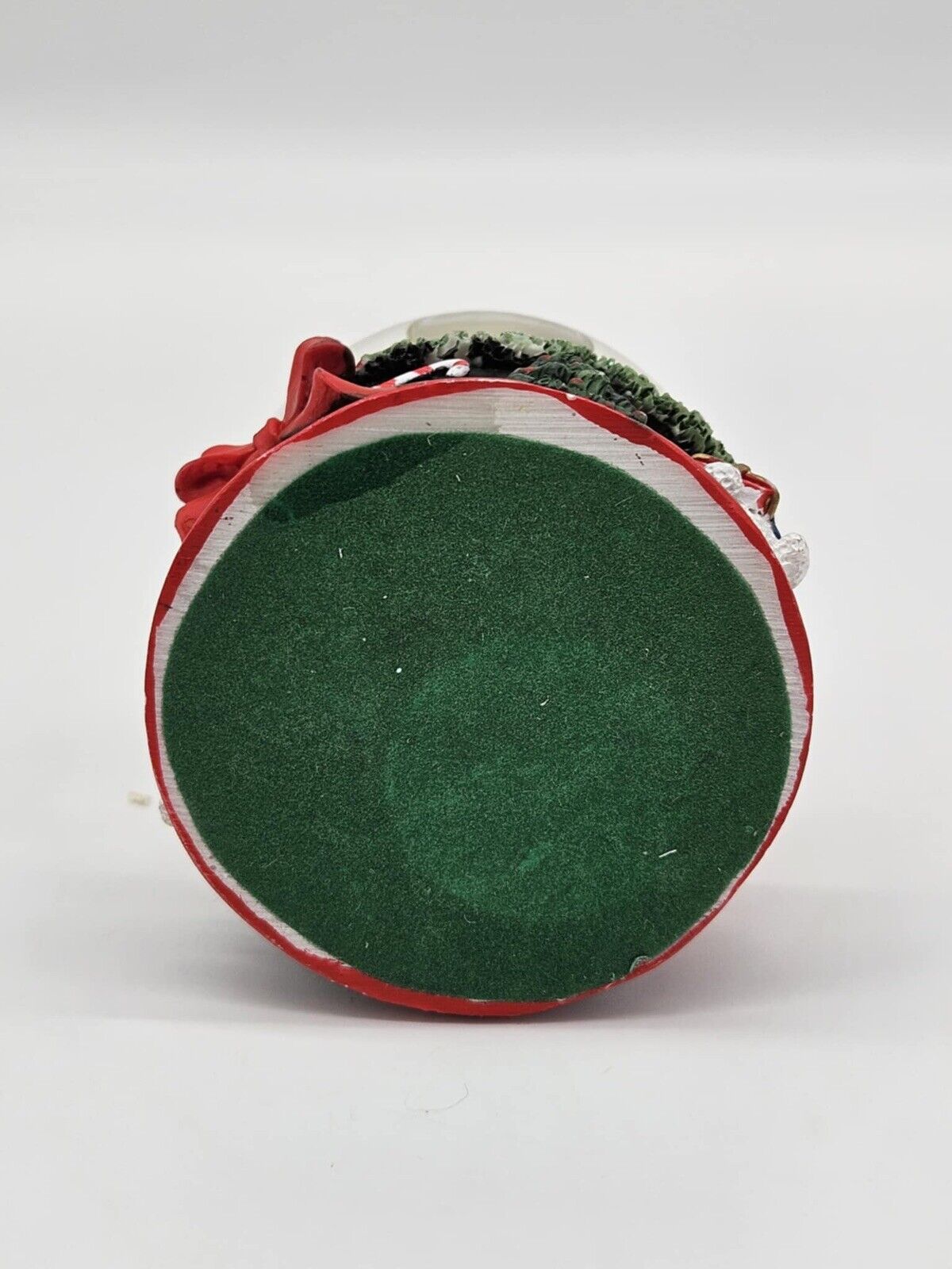 Vintage Christmas Teddy Bear Snow Globe