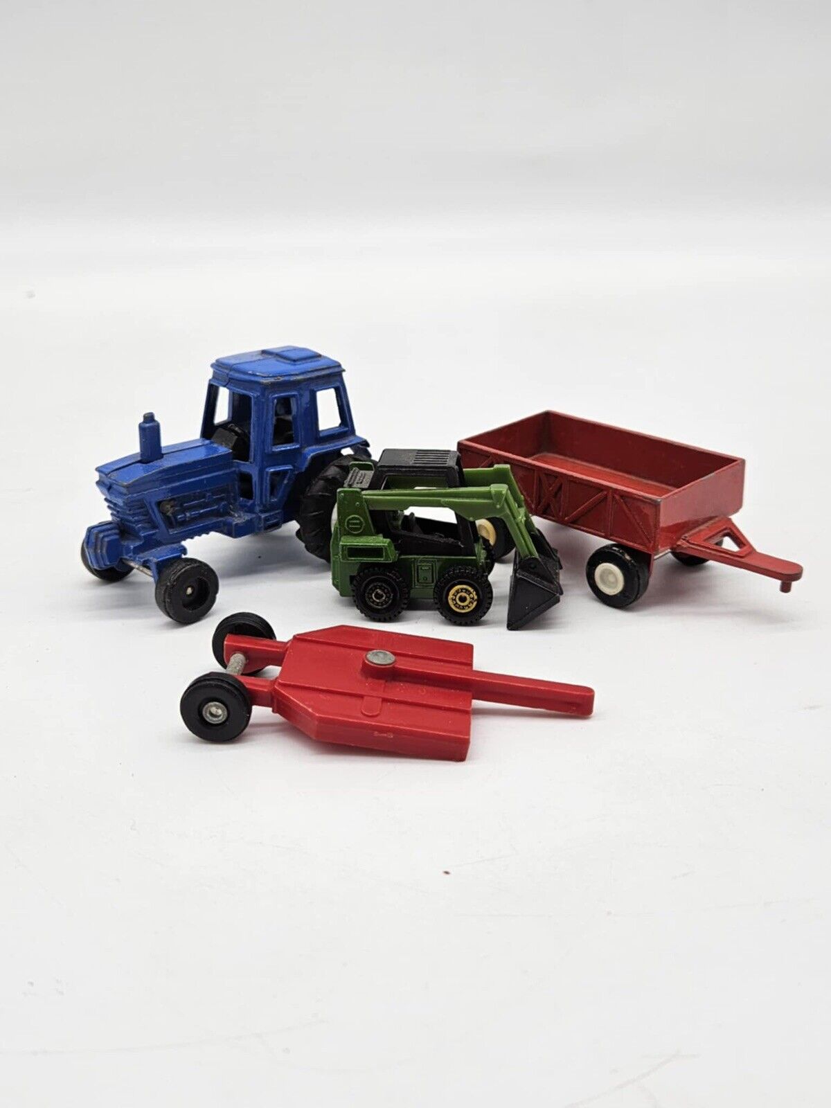 RARE TOOTSIETOY & ERTL FARM TRACTOR, TRAILER FORKLIFT DIE CAST METAL TOYS CHINA