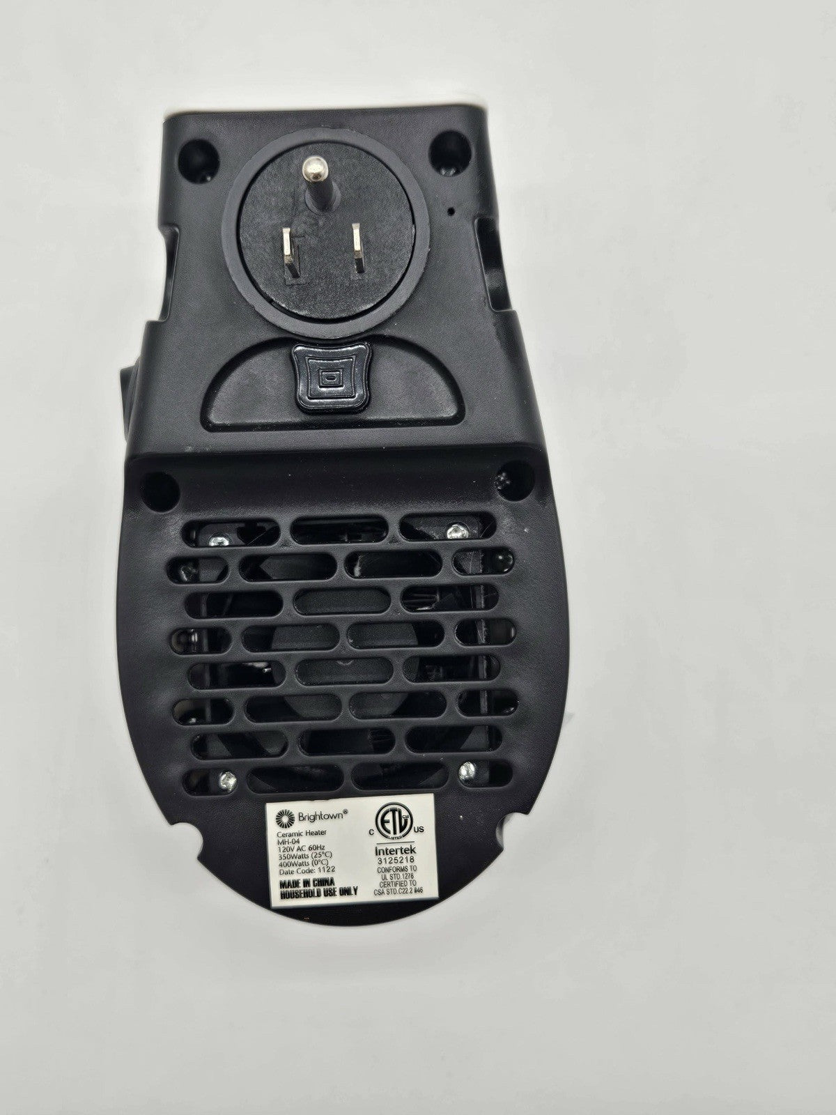 Soleil Electric 350W Personal Ceramic Heater:Powerful,safe coolTouch Outer,WHITE