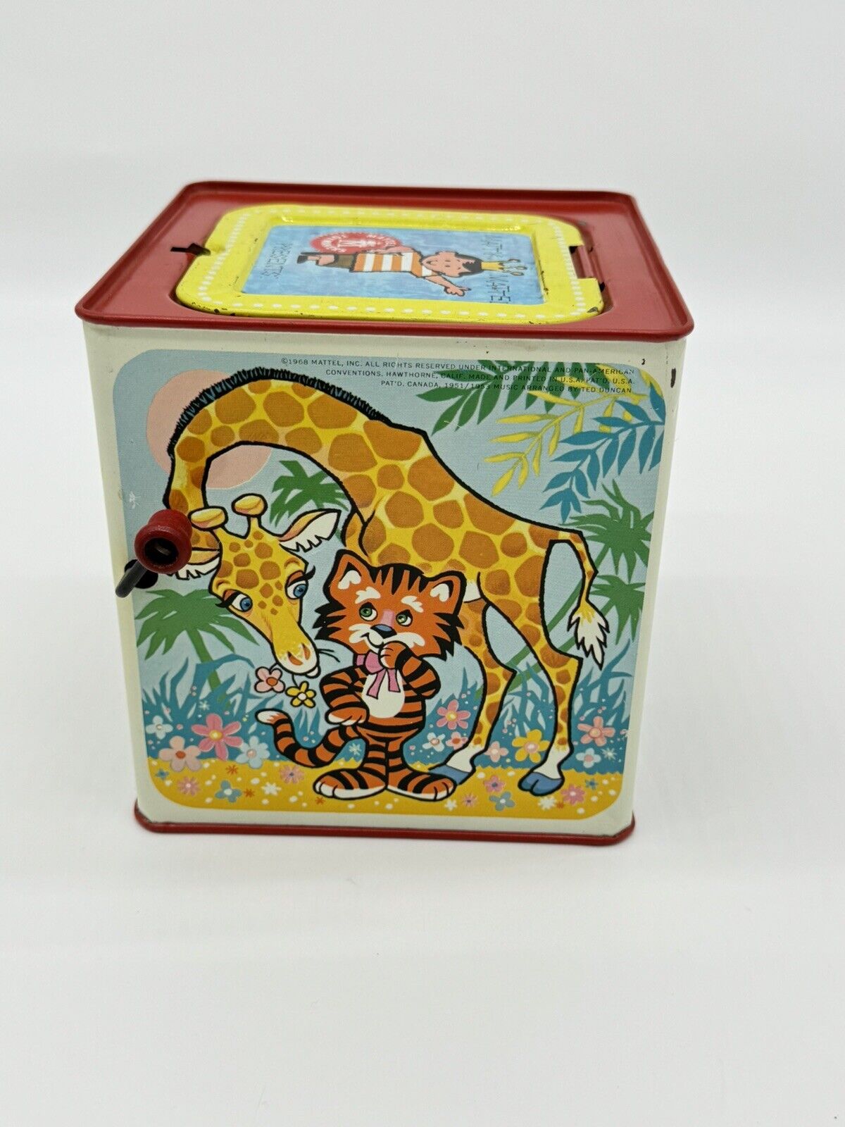 Timmy Tiger Music Box Matty Mattel Vintage 60's ~ EXCELLENT CONDITION!