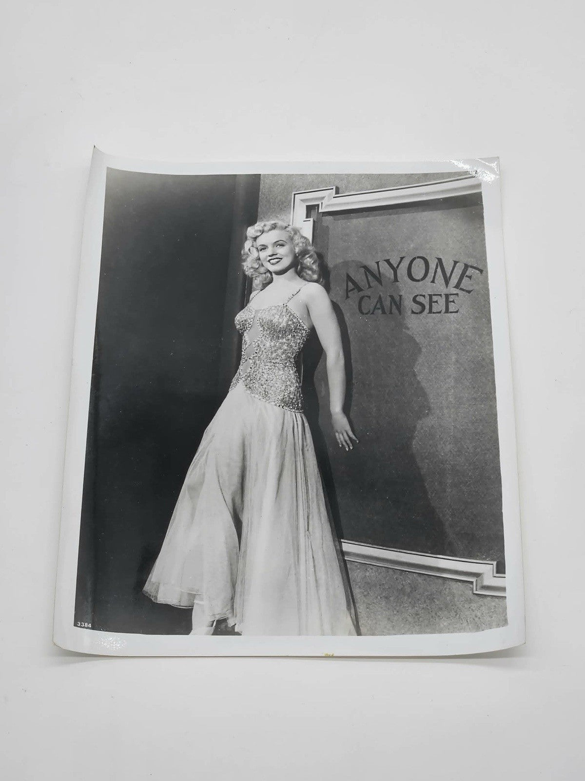 Vintage Marilyn Monroe “Anyone Can See” Black & White Photo Print