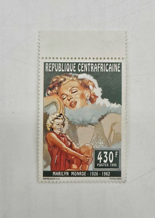 Marilyn Monroe 1995 Central African Republic 430F Commemorative Stamp MNH