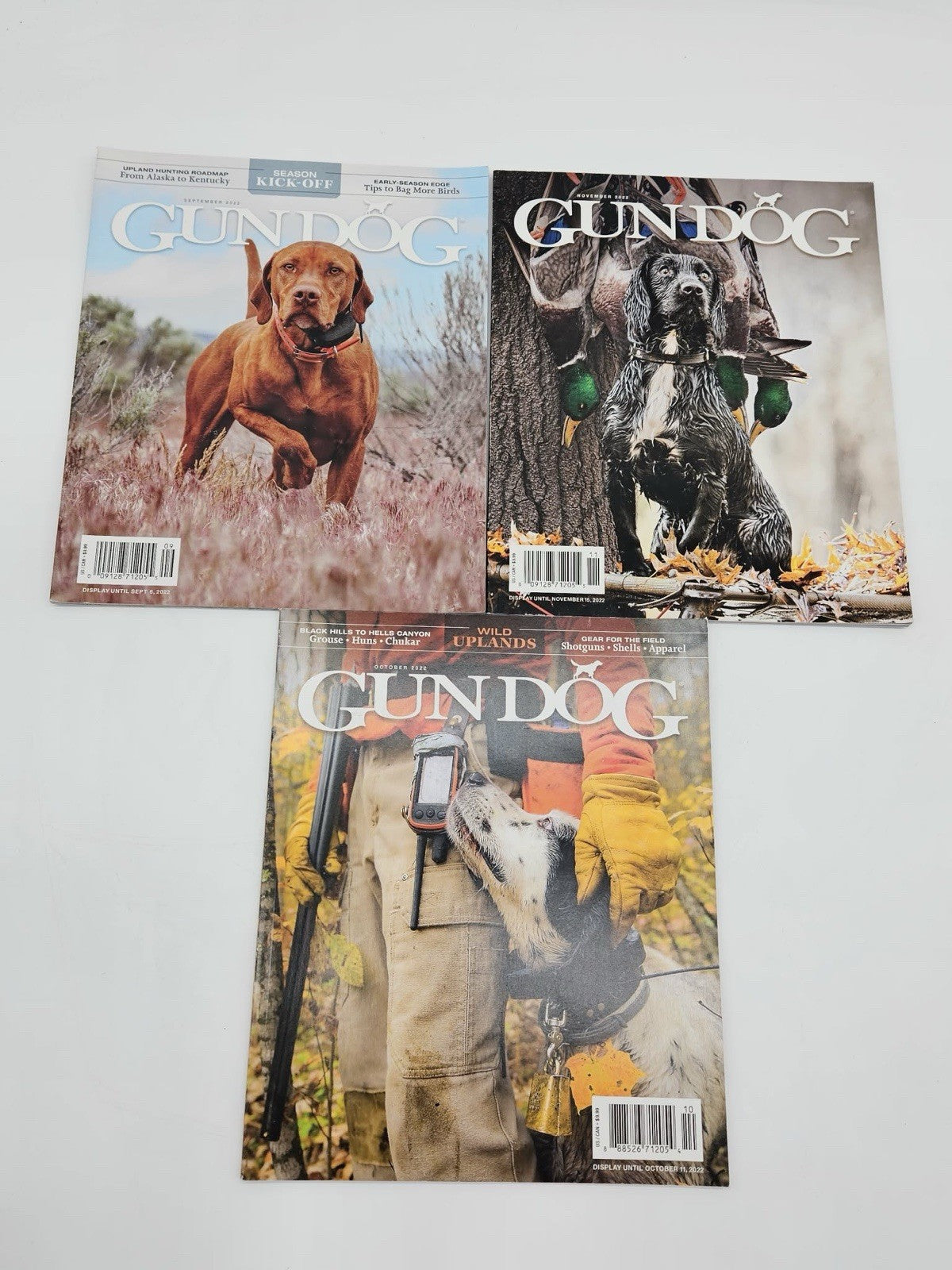 Gundog Magazine Lot Sept/Oct/Nov 2022