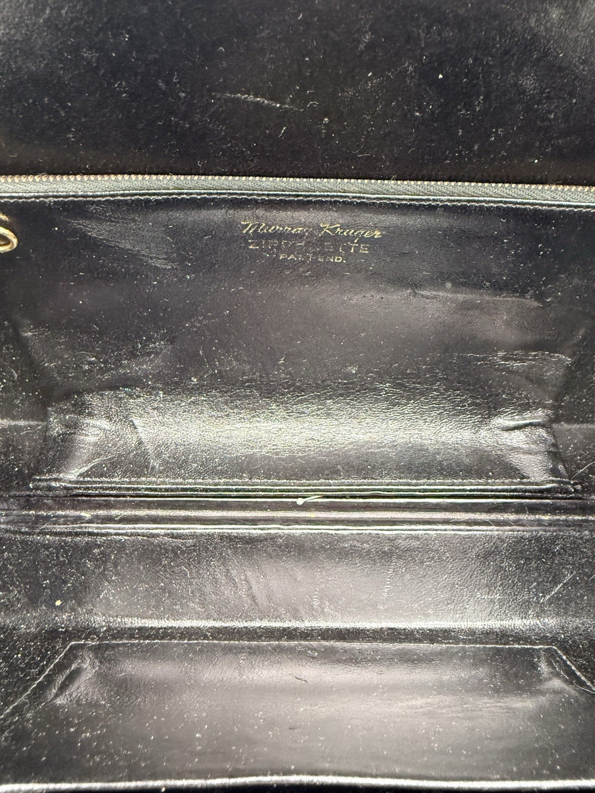 VINTAGE MURRAY KRUGER REPTILE EMBOSSED BOX BAG