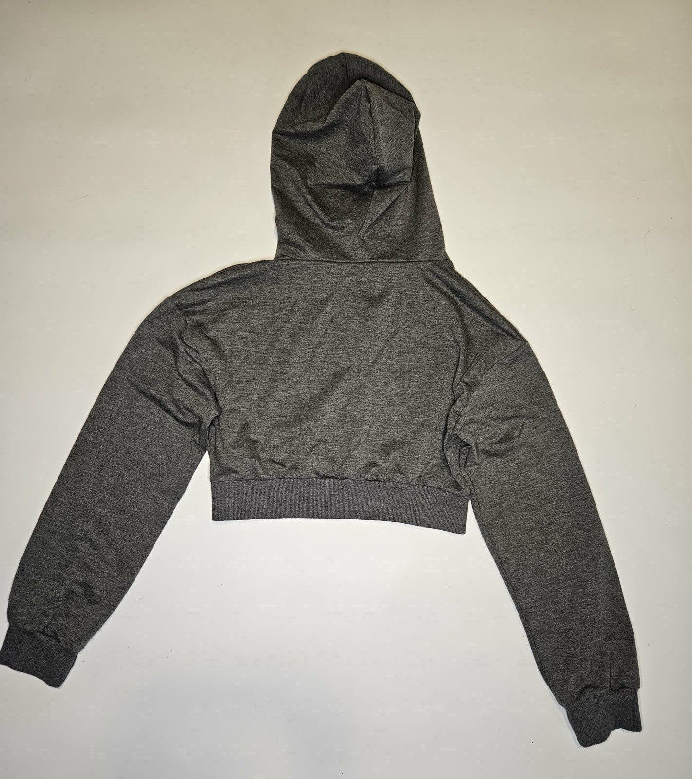 Women’s Gray Cropped Hoodie Sweatshirt Size S/M