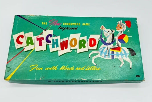 Vintage 1950's Catchword Game , The New Crossword Game