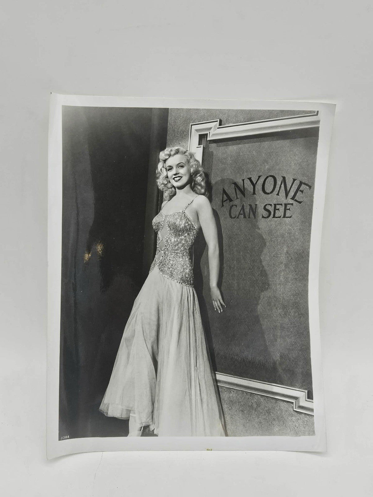 Vintage Marilyn Monroe “Anyone Can See” Black & White Photo Print