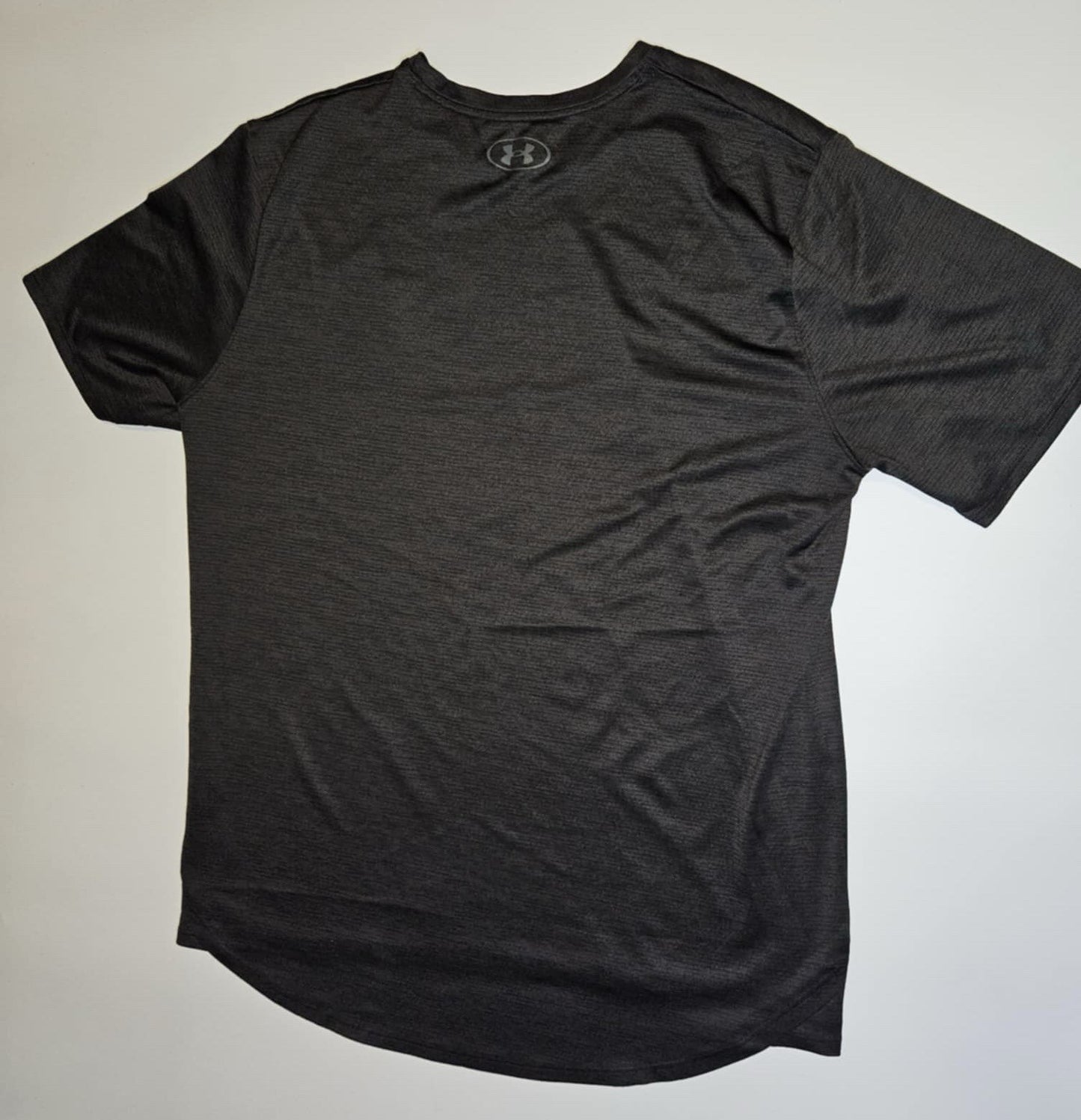Under Armour Shirt Mens L Black Gray Fitted Athletic Gym Threadborne