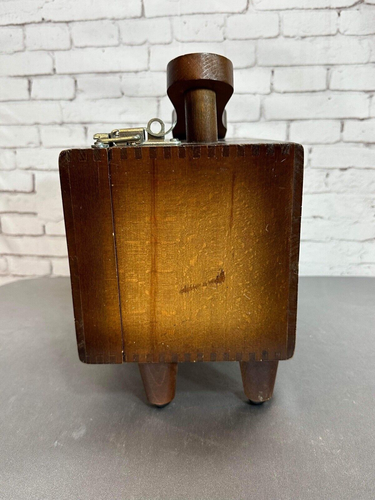 Vintage Esquire Shoe Care Chest Wooden Shoe Shine Carry Box W/ Shining Materials