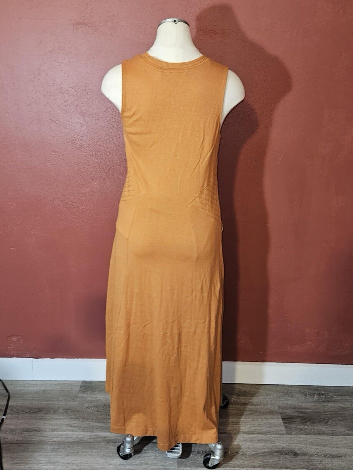 Soft Surrounding Rust Maxi Dress Side Buttons Size Medium