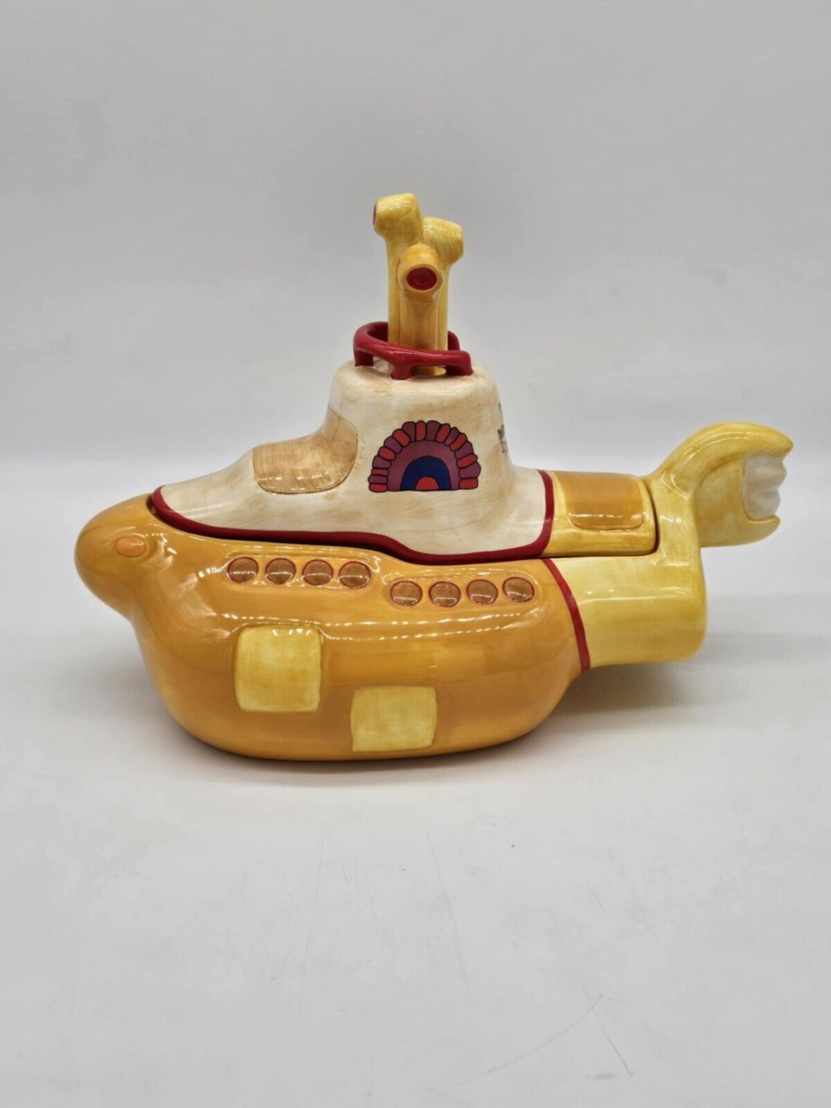 Vintage Beatles Yellow Submarine Cookie Jar Vandor 1999 RARE Original Box JB01