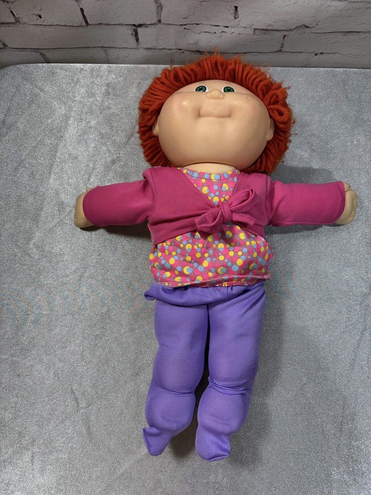 RARE 1986 Vintage Cabbage Patch Doll Red Hair, Green Eyes