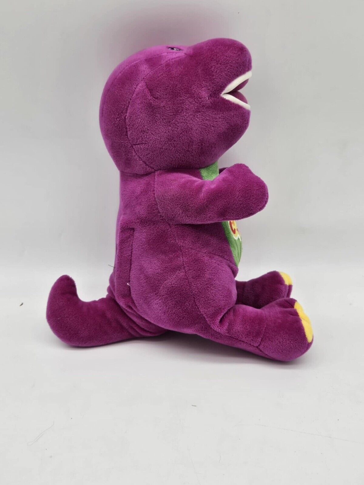 Barney Purple Singing Dinosaur Colorful World Toy Animal 12" Stuffed Plush W3