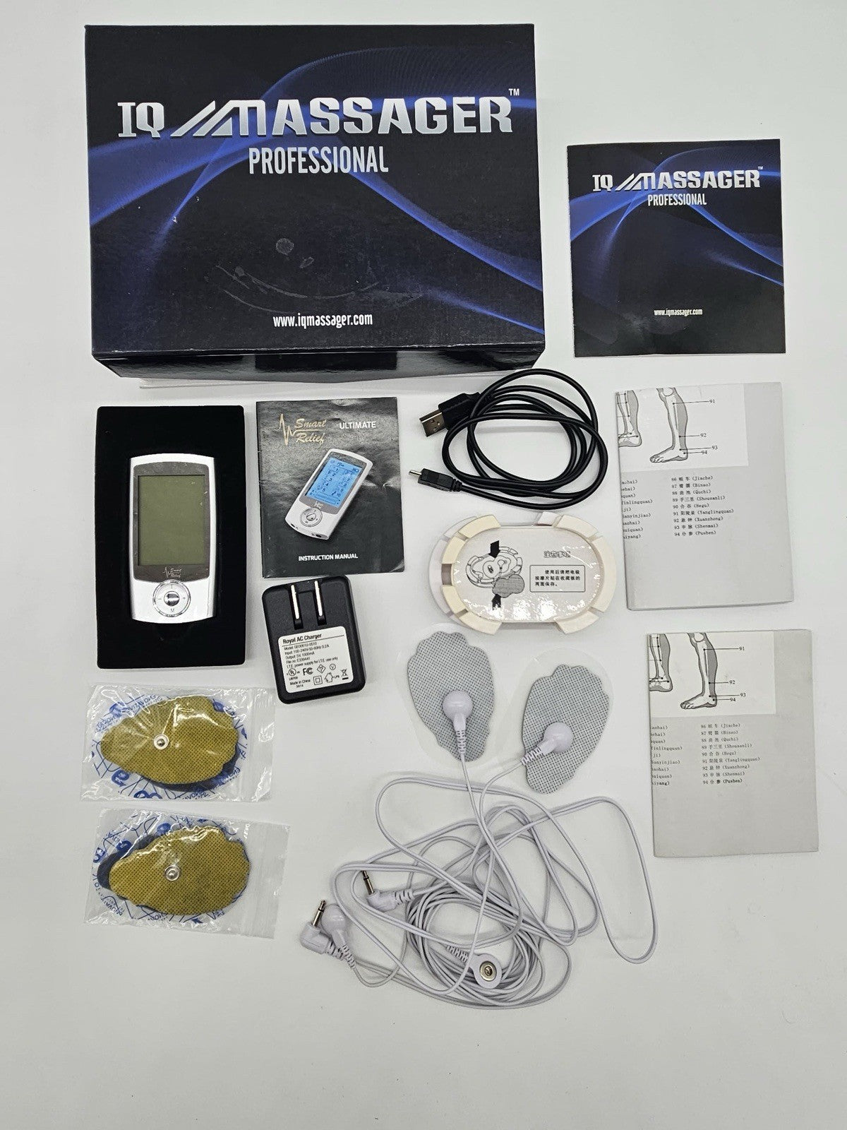 IQ Massager Electric Muscle Stimulator Machine Mini ll Pain Management Tens Unit
