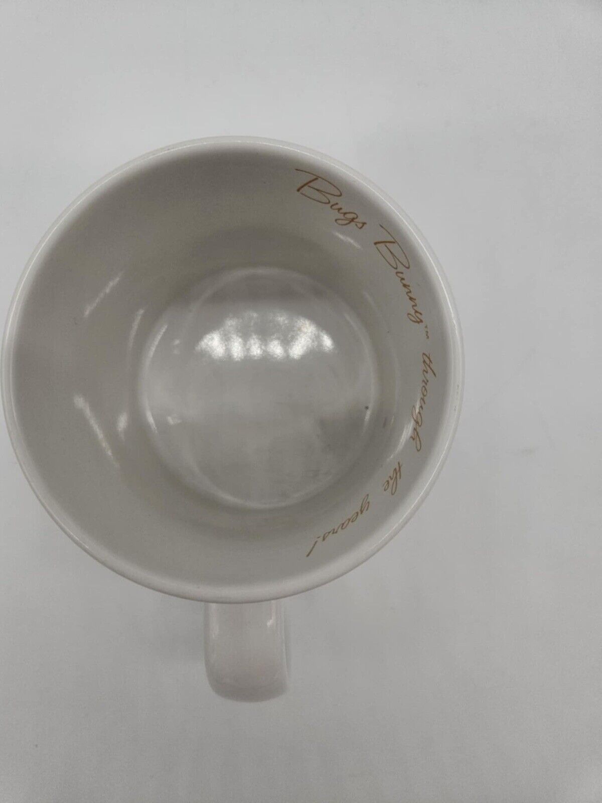 Looney Tunes Bugs Bunny thru the years Mug cup WB Warner Brothers 1989 Applause