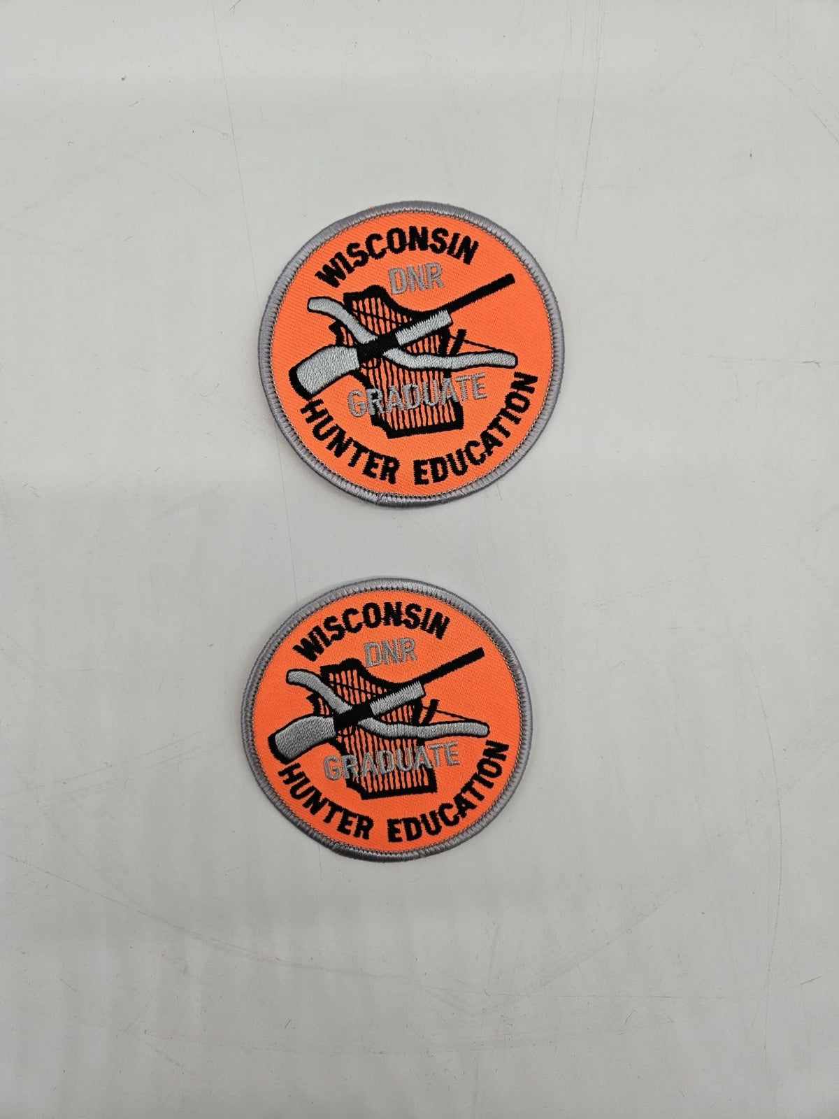 Wisconsin DNR Hunter Education Graduate Patch Lot of 2