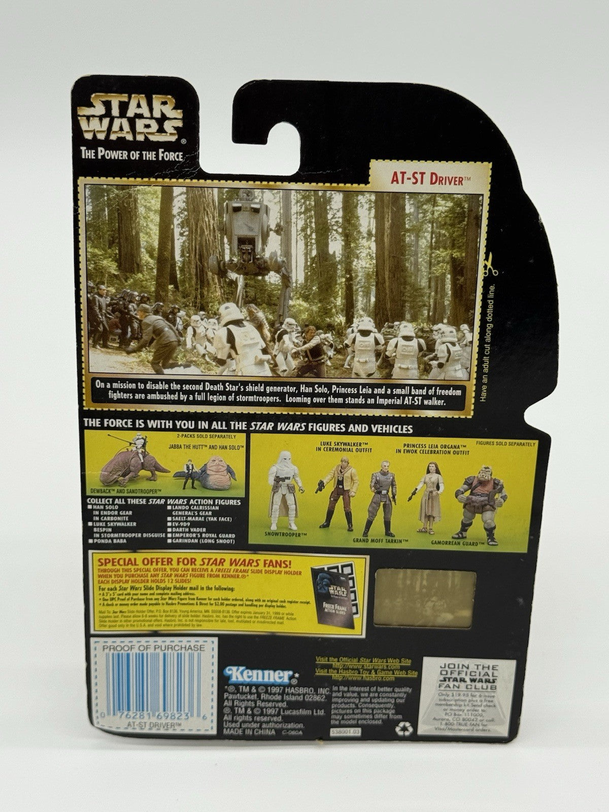 Kenner Star Wars Power Of The Force - At-St Driver With Blester Pistol And...