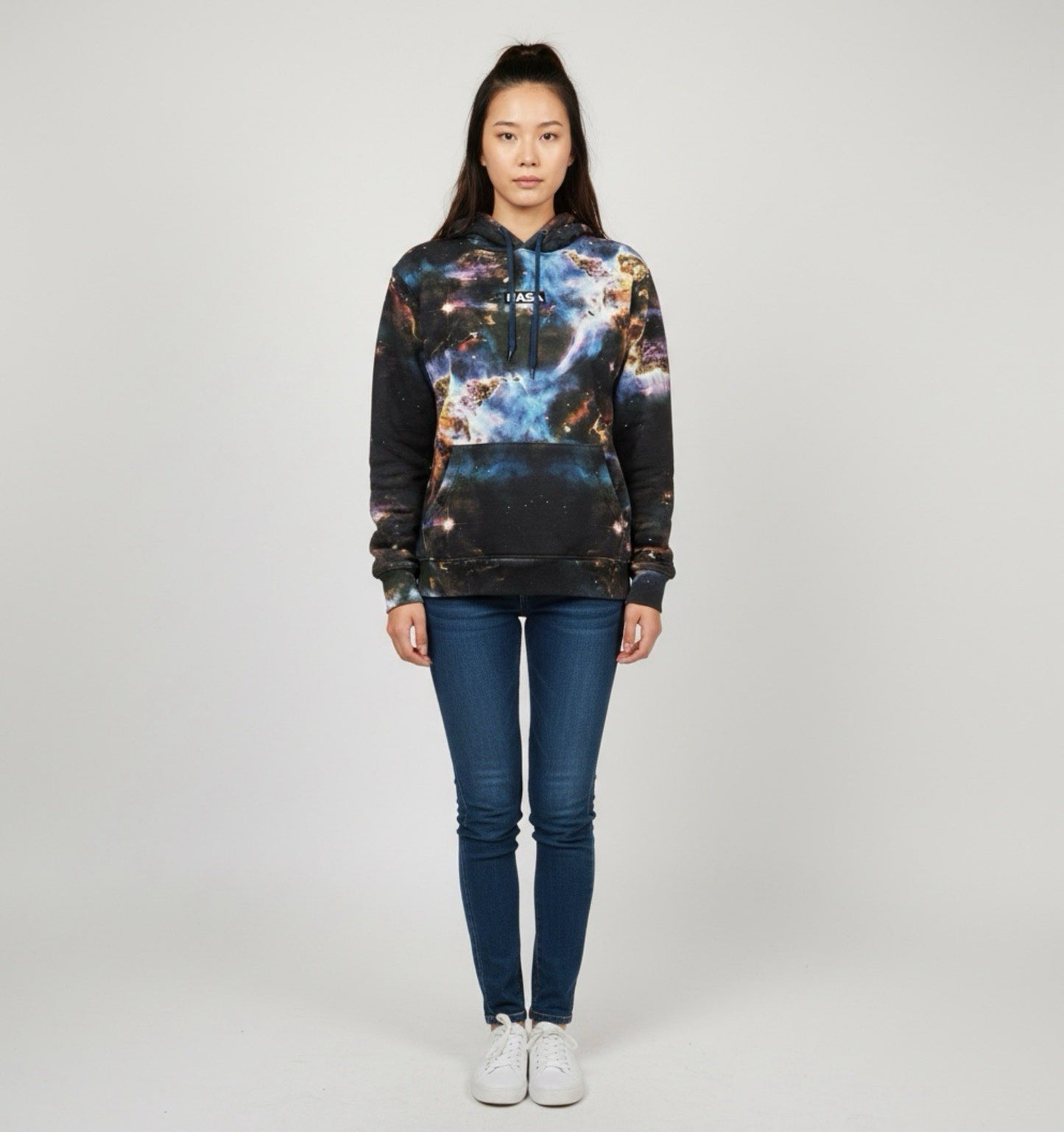 H&M Divided NASA Galaxy Print Hoodie Women’s Small