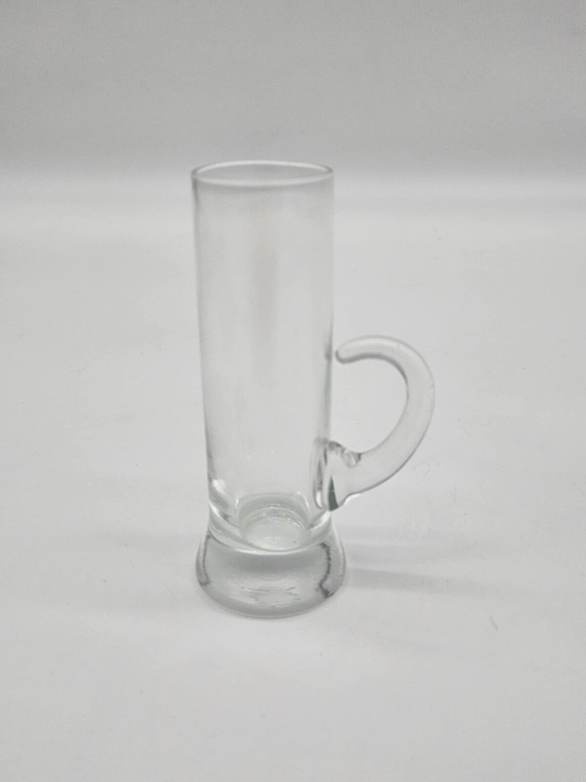 Vtg. Set of 5 Clear Crystal Liqueur/Shot Glasses w/Handles Etched Wheat Design