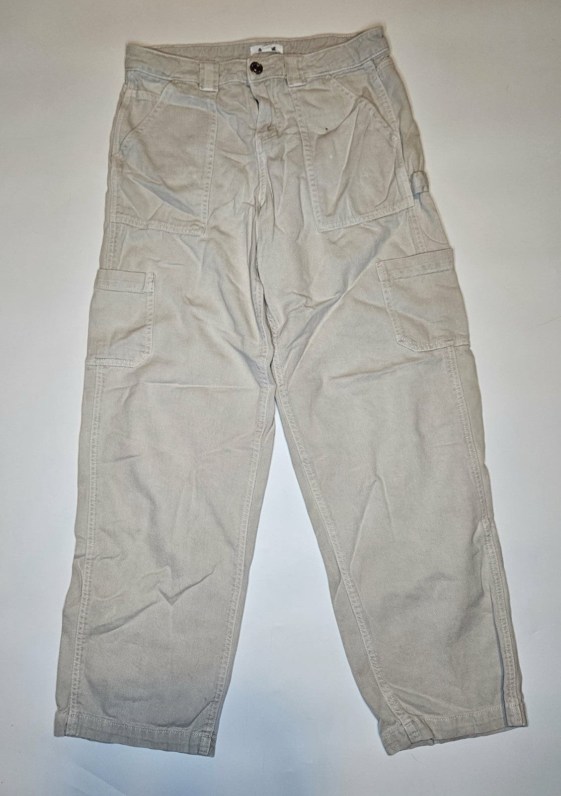 Garage Women’s Beige Cargo Pants Size 0 Wide Leg Utility