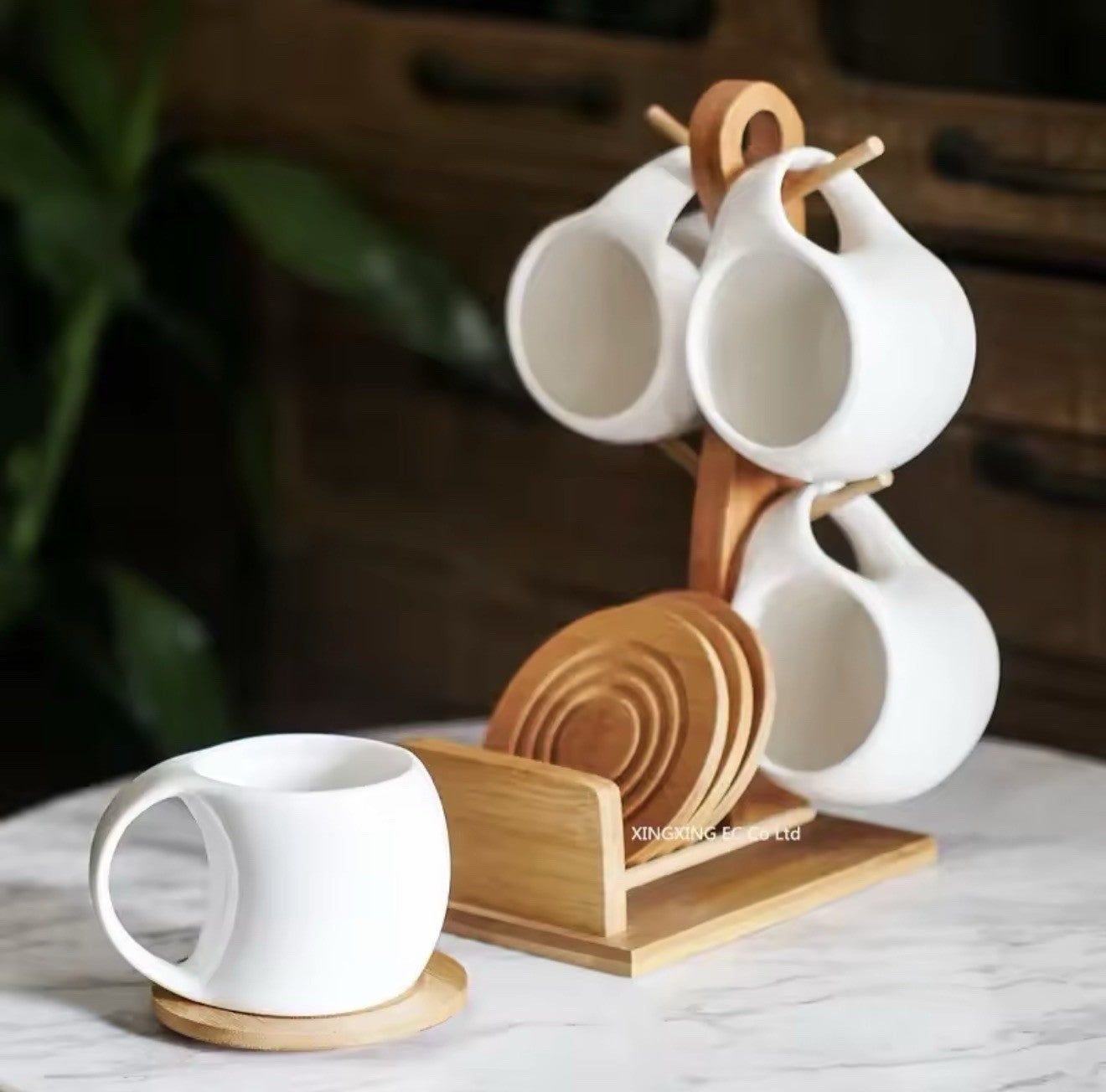 Tea Ceramic Cup for Coffee and Beverages Elegant Nordic Bone China Design Set