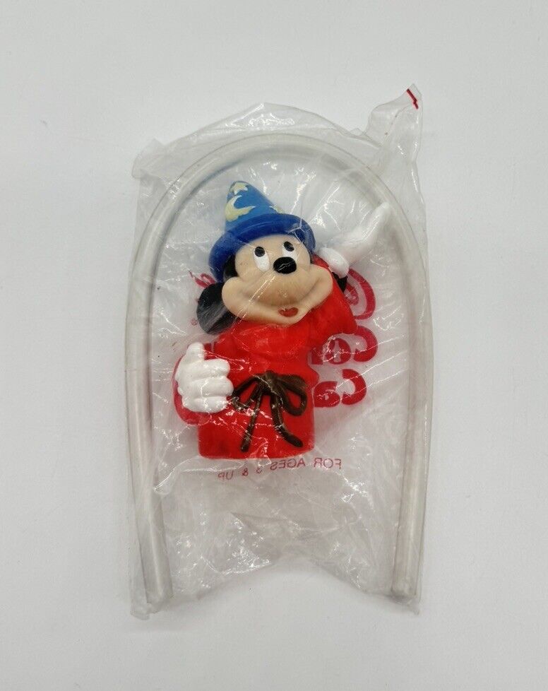 Disney Sorcerer Mickey Bottle Contour Capper with Straw New in Package