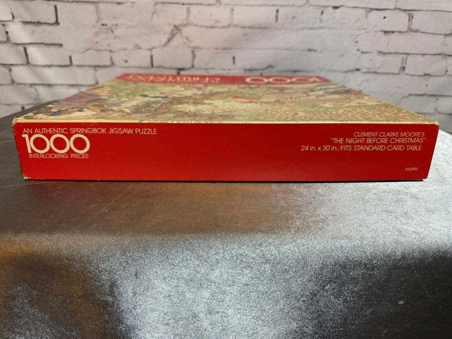 Clement Clarke Moore Twas The Night Before Christmas VTG 1975 Springbok Puzzle