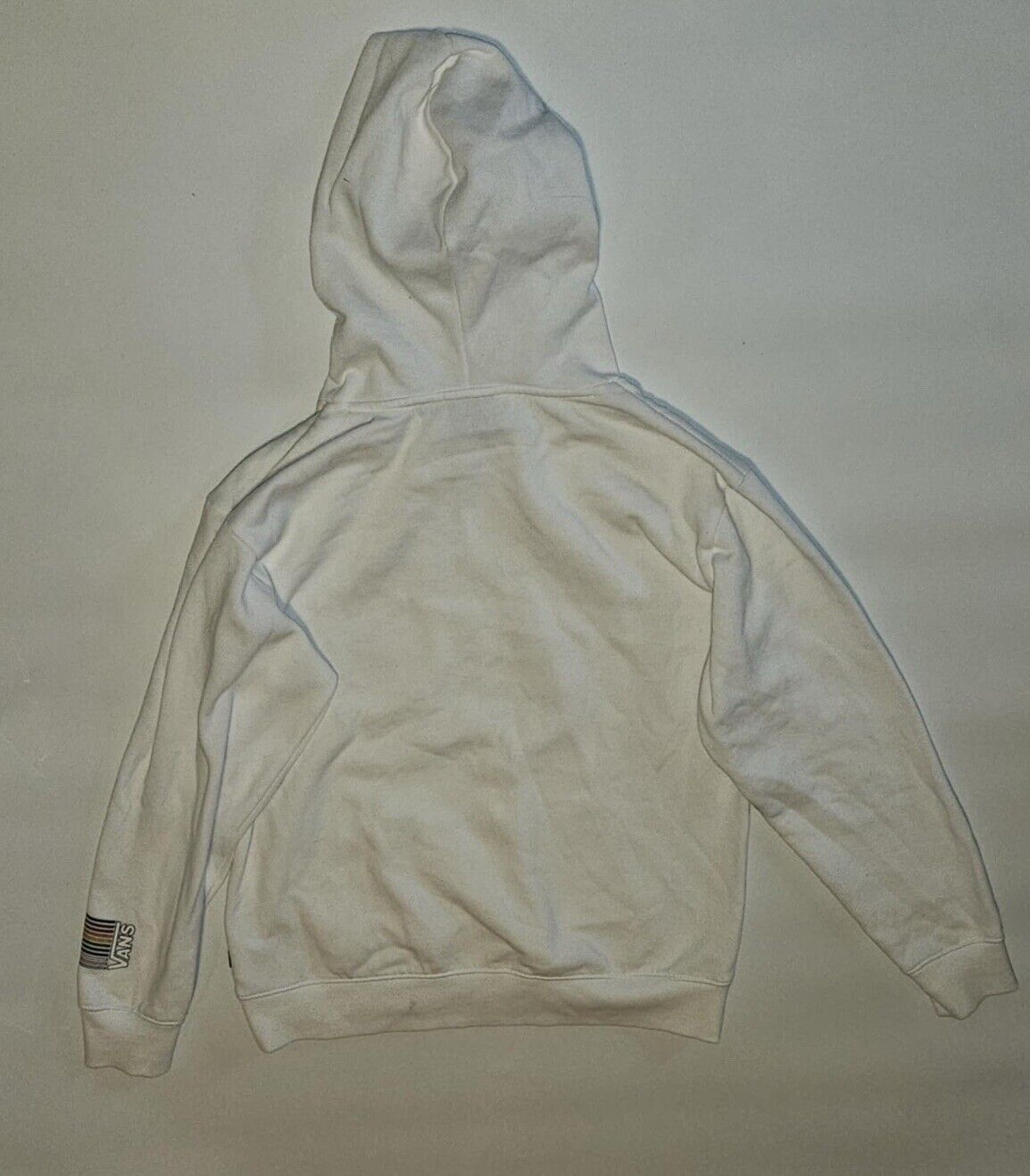 Vans Sweatshirt Women's Small New Pride 22 Boyfriend Hoodie White Fleece