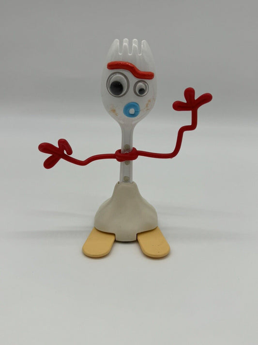Disney Pixar Thinkway Collectible Toy Story Forky Pull Back Toy