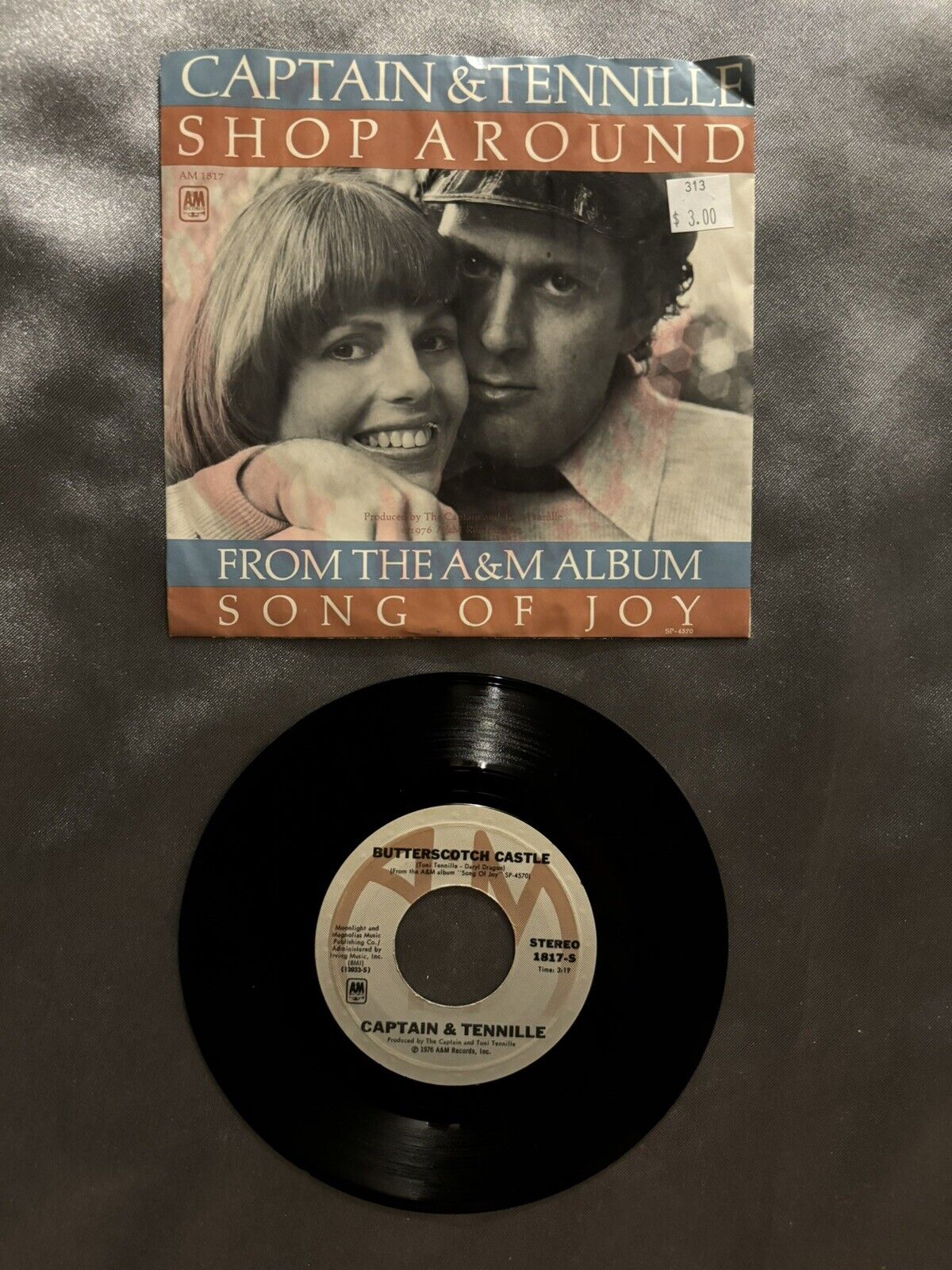 CAPTAIN & TENNILLE - Shop Around / Song Of Joy - Vinyl 45rpm 1976 A&M 1817-S