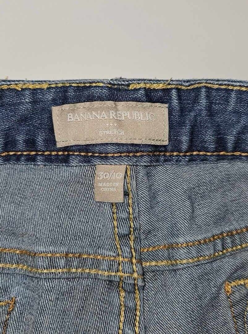 Banana Republic Women’s Stretch Denim Cuffed Capri Waist 30 Sz 10