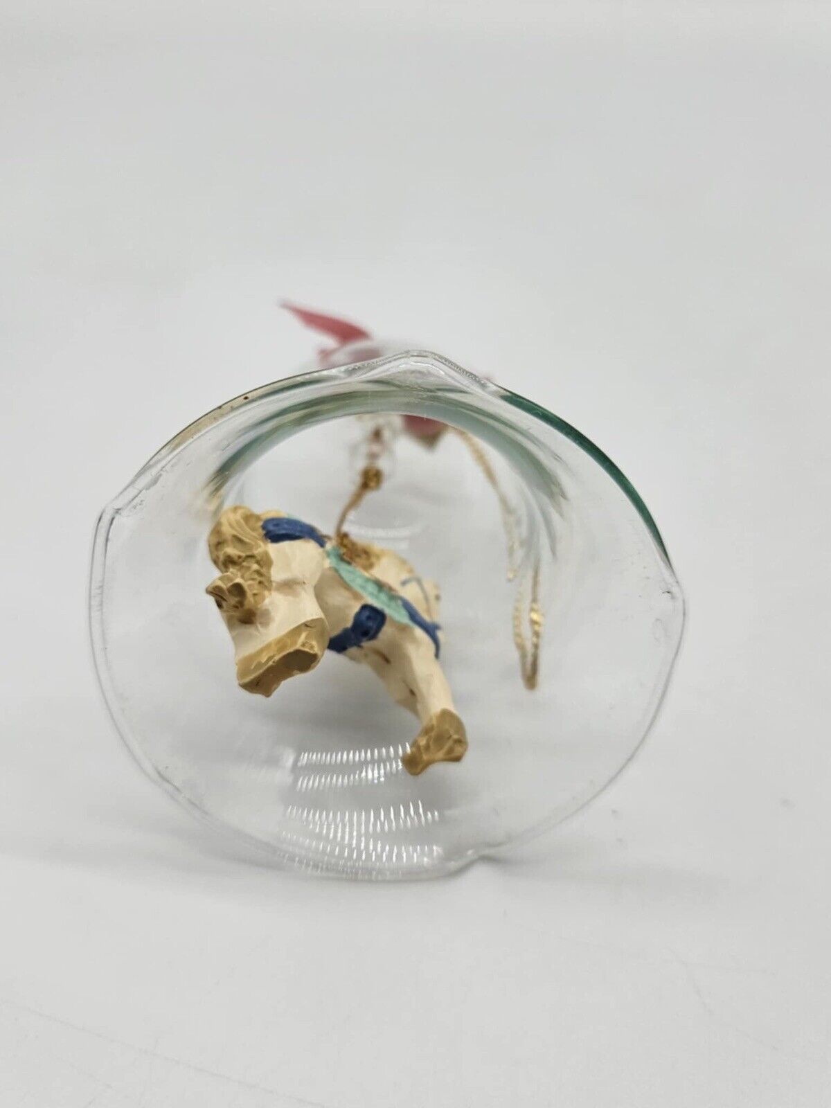 Vintage Carrousel Bell Glass Christmas Ornament Carousel Horse